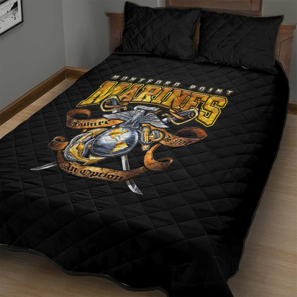 Montford Point Marines Quilt Bed Set Afro Black History Tribute - African Pride