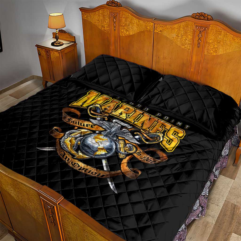 Montford Point Marines Quilt Bed Set Afro Black History Tribute - African Pride