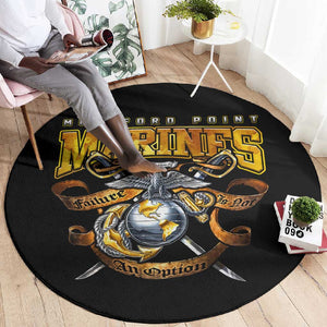 Montford Point Marines Round Carpet Afro Black History Tribute - African Pride
