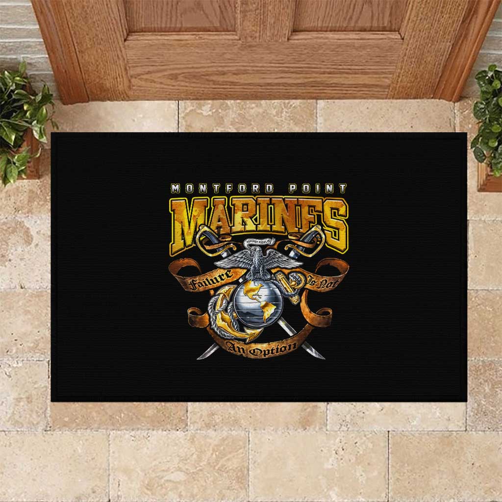 Montford Point Marines Rubber Doormat Afro Black History Tribute - African Pride