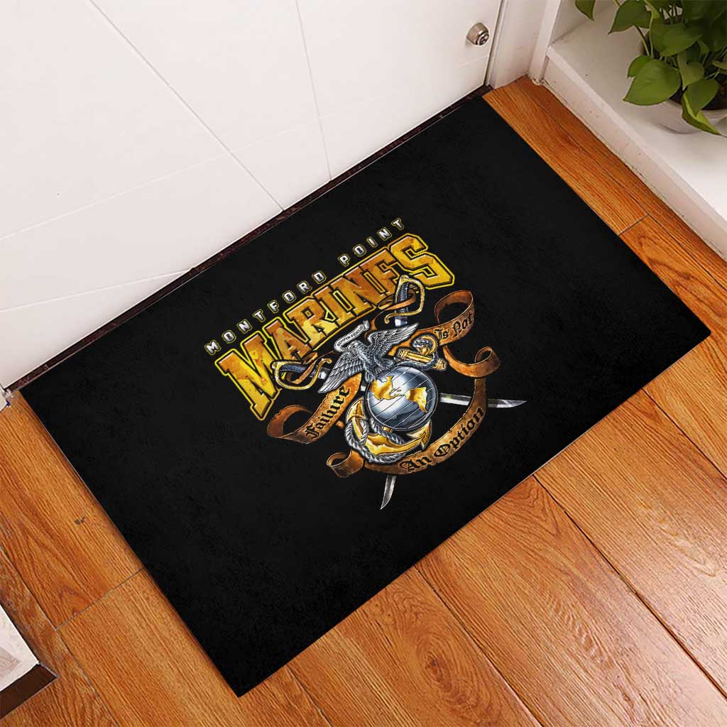 Montford Point Marines Rubber Doormat Afro Black History Tribute - African Pride