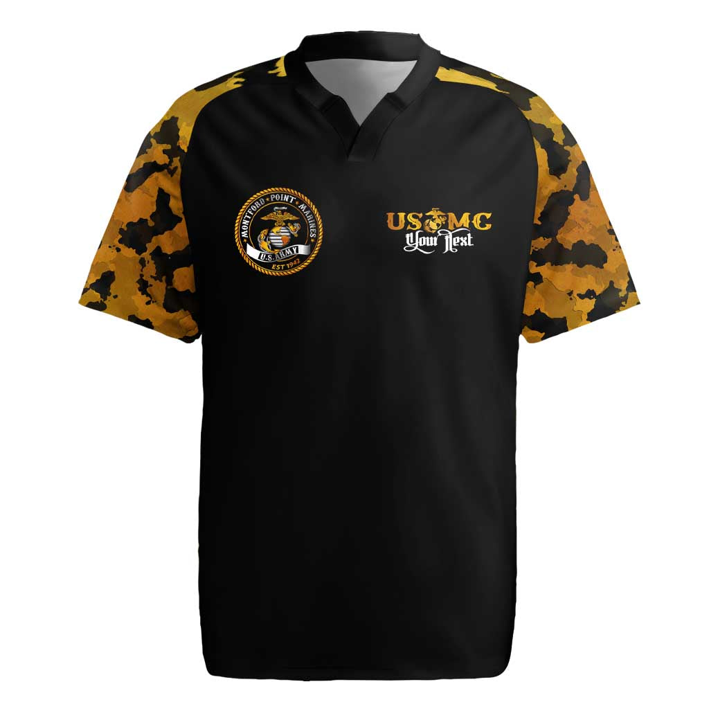 Montford Point Marines Rugby Jersey Afro Black History Tribute - African Pride