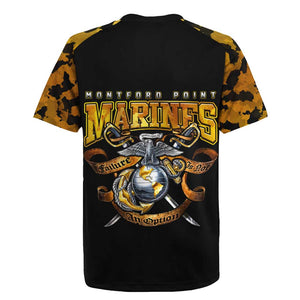 Montford Point Marines Rugby Jersey Afro Black History Tribute - African Pride