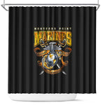 Montford Point Marines Shower Curtain Afro Black History Tribute - African Pride