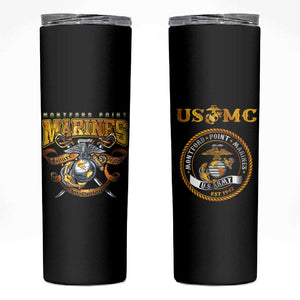 Montford Point Marines Skinny Tumbler Afro Black History Tribute - African Pride