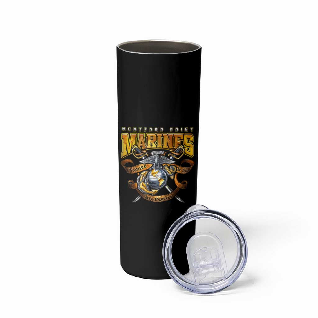 Montford Point Marines Skinny Tumbler Afro Black History Tribute - African Pride