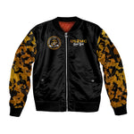 Montford Point Marines Sleeve Zip Bomber Jacket Afro Black History Tribute - African Pride