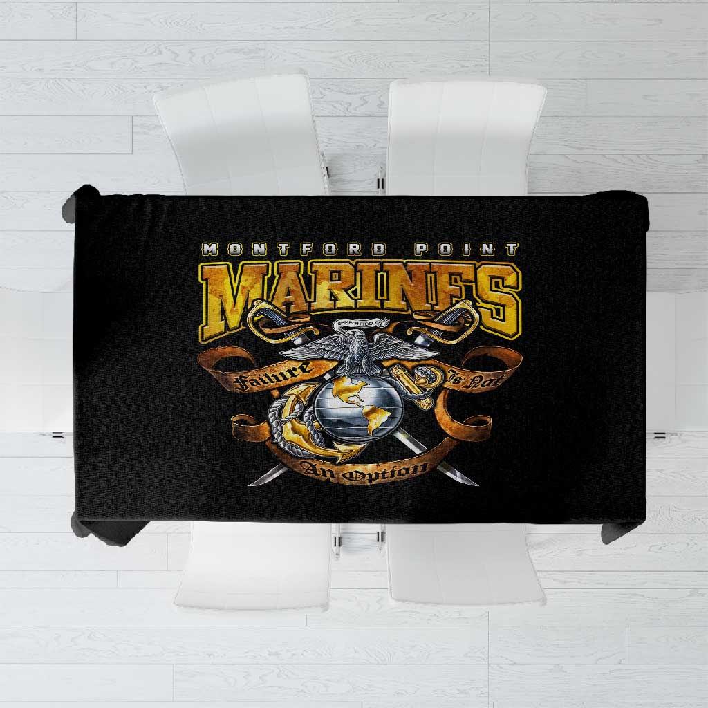 Montford Point Marines Tablecloth Afro Black History Tribute - African Pride