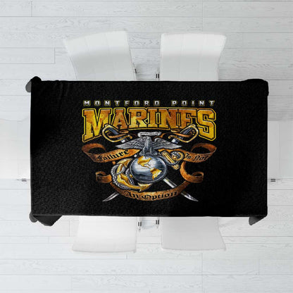 Montford Point Marines Tablecloth Afro Black History Tribute - African Pride