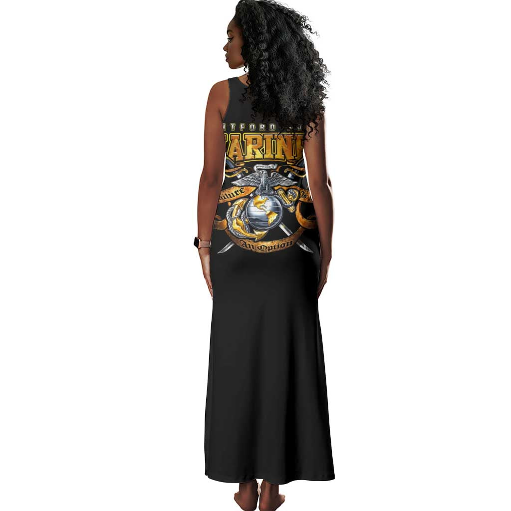 Montford Point Marines Tank Maxi Dress Afro Black History Tribute - African Pride