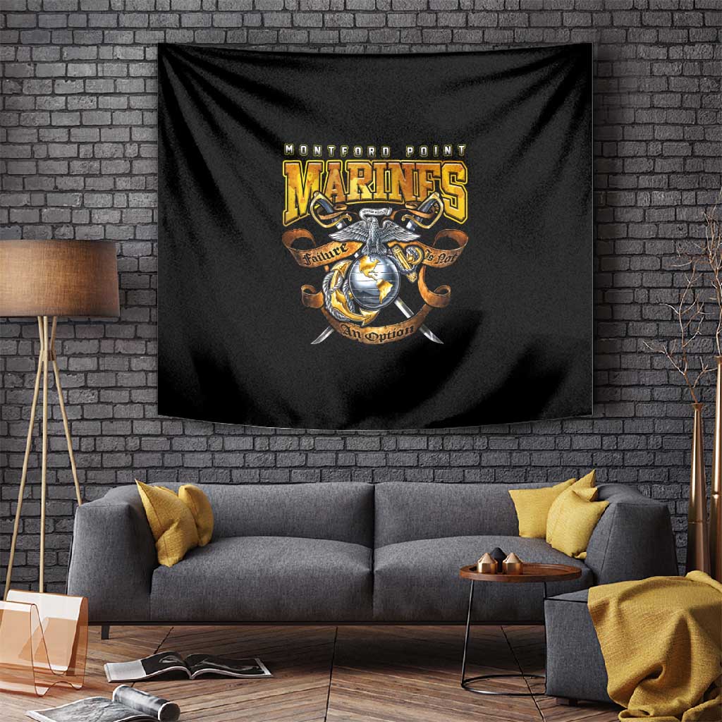 Montford Point Marines Tapestry Afro Black History Tribute - African Pride