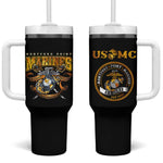 Montford Point Marines Tumbler With Handle Afro Black History Tribute - African Pride