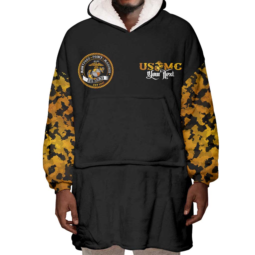 Montford Point Marines Wearable Blanket Hoodie Afro Black History Tribute - African Pride