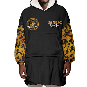 Montford Point Marines Wearable Blanket Hoodie Afro Black History Tribute - African Pride