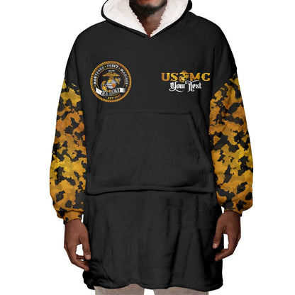 Montford Point Marines Wearable Blanket Hoodie Afro Black History Tribute - African Pride
