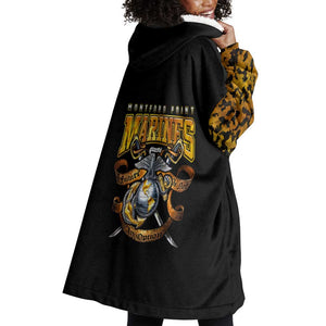 Montford Point Marines Wearable Blanket Hoodie Afro Black History Tribute - African Pride