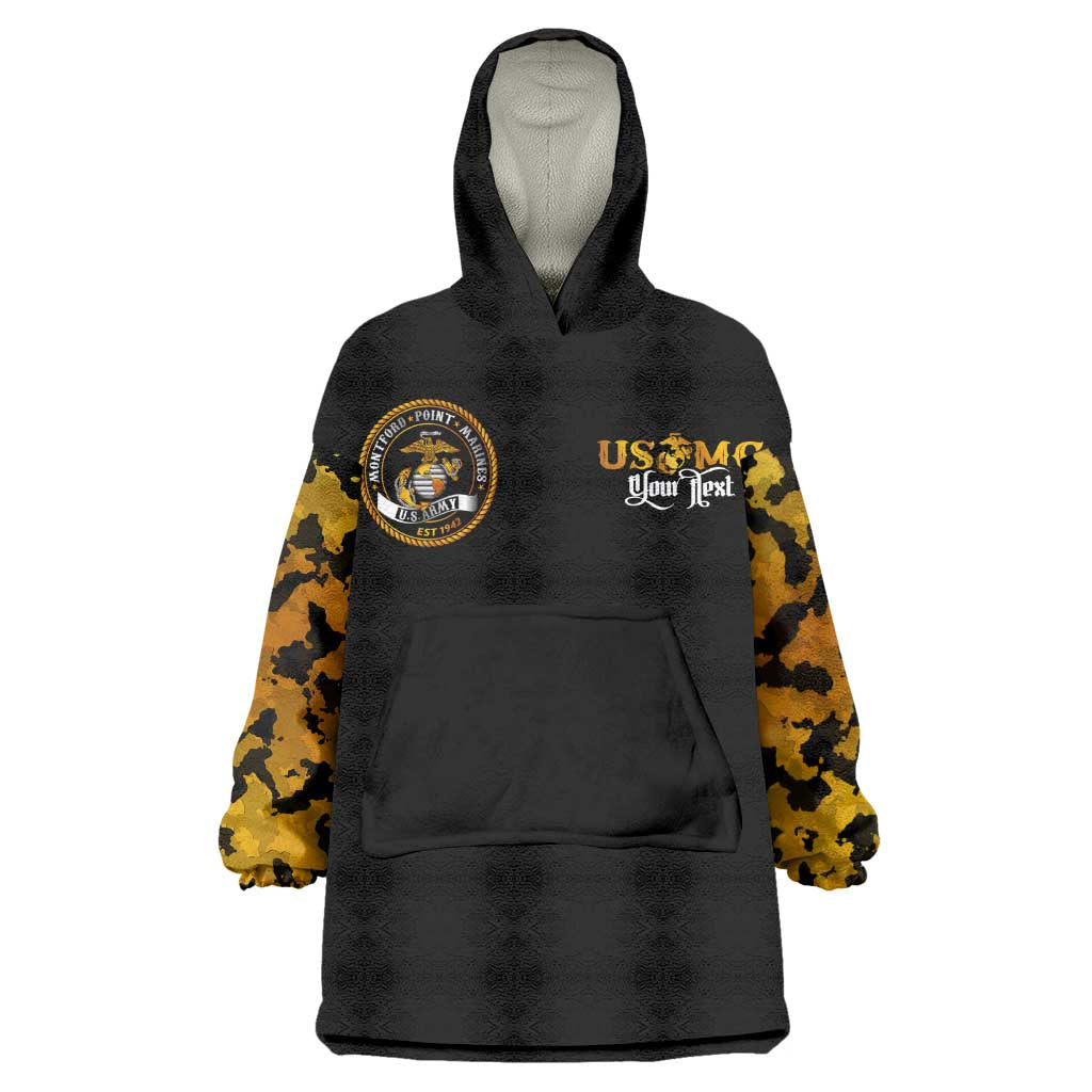 Montford Point Marines Wearable Blanket Hoodie Afro Black History Tribute - African Pride