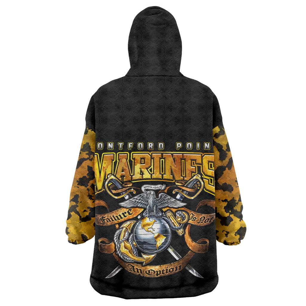 Montford Point Marines Wearable Blanket Hoodie Afro Black History Tribute - African Pride