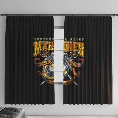 Montford Point Marines Window Curtain Afro Black History Tribute - African Pride