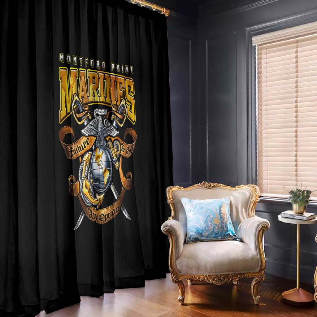 Montford Point Marines Window Curtain Afro Black History Tribute - African Pride