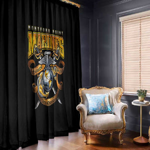 Montford Point Marines Window Curtain Afro Black History Tribute - African Pride