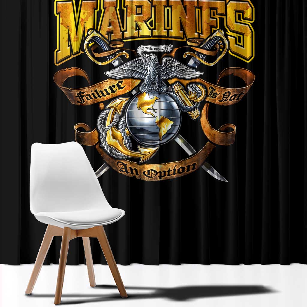 Montford Point Marines Window Curtain Afro Black History Tribute - African Pride