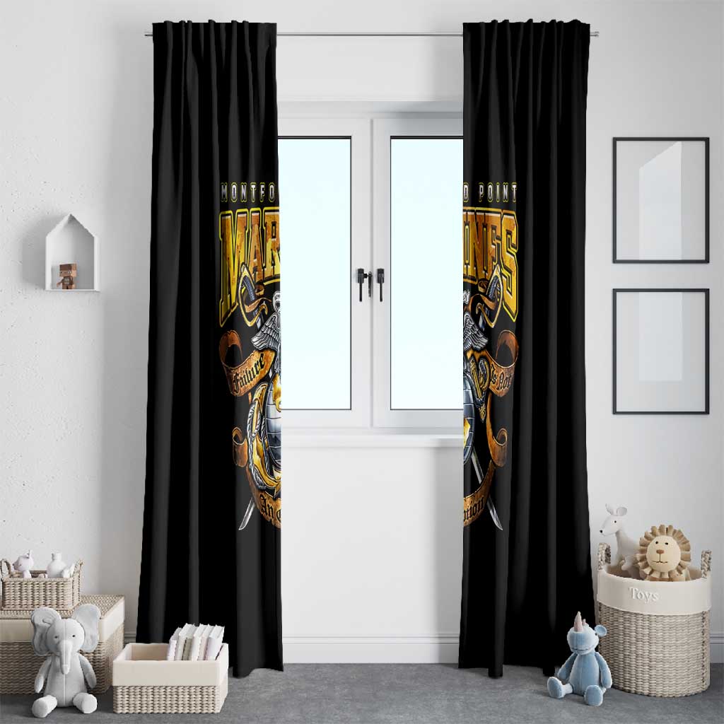 Montford Point Marines Window Curtain Afro Black History Tribute - African Pride