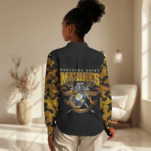 Montford Point Marines Women Casual Shirt Afro Black History Tribute - African Pride