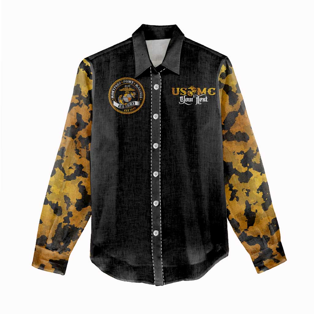 Montford Point Marines Women Casual Shirt Afro Black History Tribute - African Pride