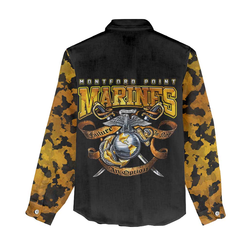 Montford Point Marines Women Casual Shirt Afro Black History Tribute - African Pride