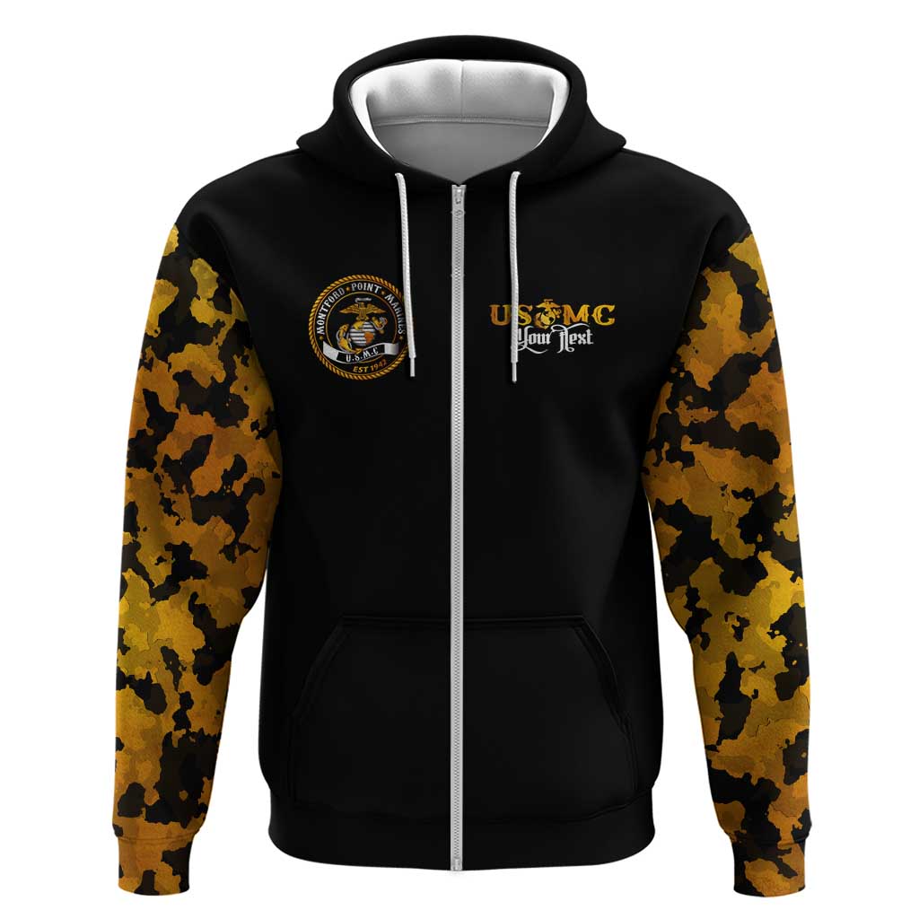 Montford Point Marines Zip Hoodie Afro Black History Tribute DT02