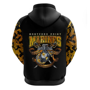 Montford Point Marines Zip Hoodie Afro Black History Tribute DT02