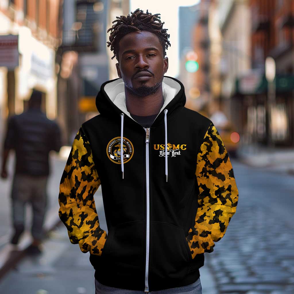 Montford Point Marines Zip Hoodie Afro Black History Tribute DT02