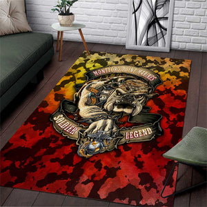 Montford Point Marines Area Rug Afro Devil Dog Soldier Legend - African Pride