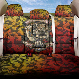 Montford Point Marines Back Car Seat Cover Afro Devil Dog Soldier Legend - African Pride