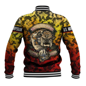 Montford Point Marines Baseball Jacket Afro Devil Dog Soldier Legend - African Pride