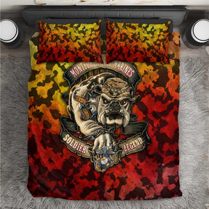 Montford Point Marines Bedding Set Afro Devil Dog Soldier Legend - African Pride