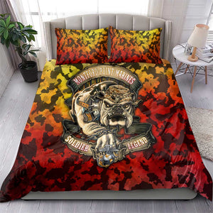 Montford Point Marines Bedding Set Afro Devil Dog Soldier Legend - African Pride