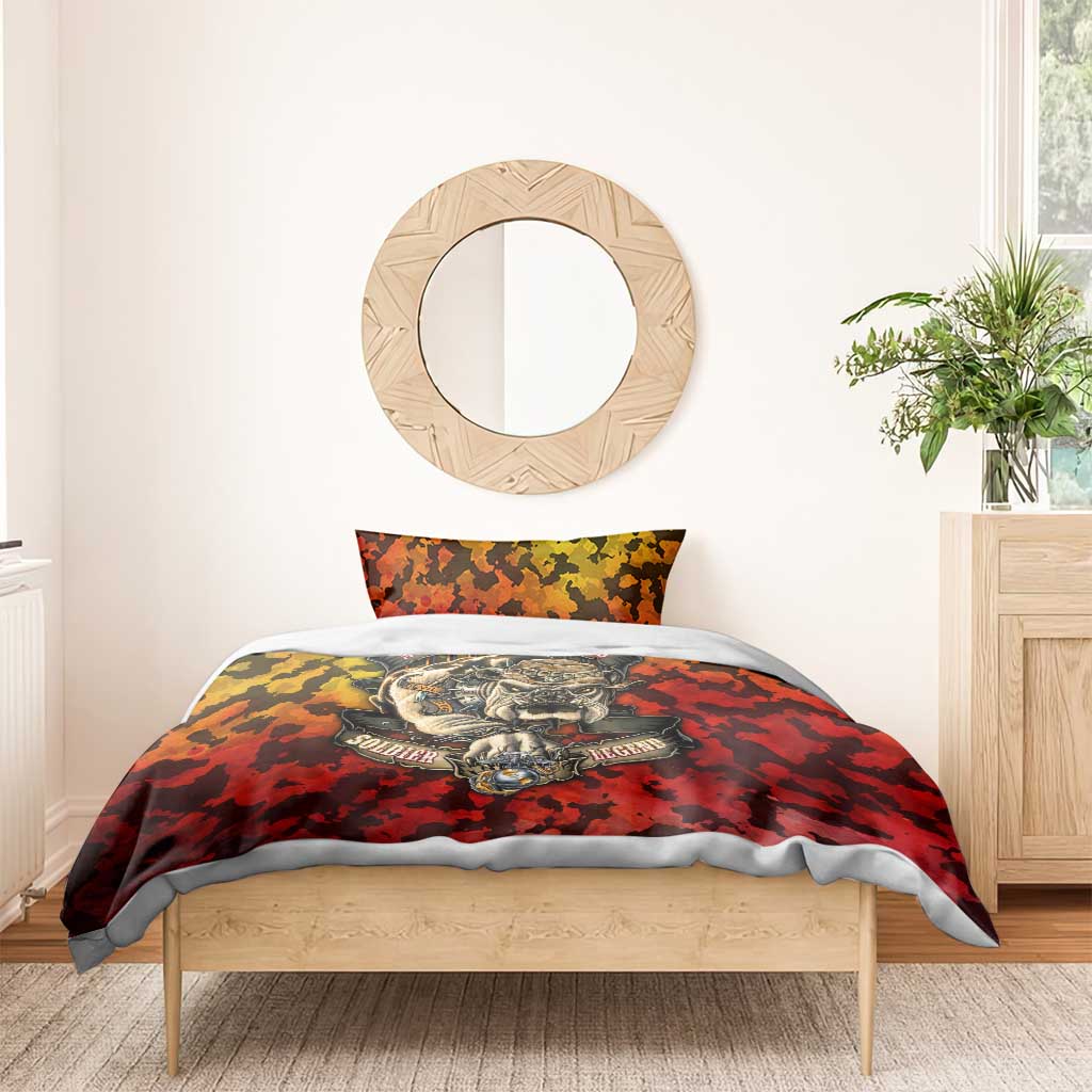 Montford Point Marines Bedding Set Afro Devil Dog Soldier Legend - African Pride
