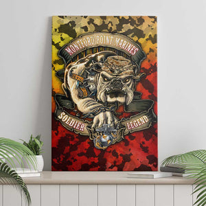 Montford Point Marines Canvas Wall Art Afro Devil Dog Soldier Legend - African Pride
