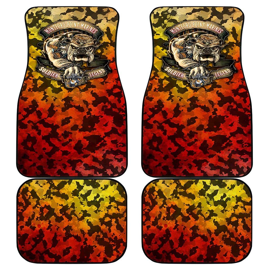 Montford Point Marines Car Mats Afro Devil Dog Soldier Legend - African Pride
