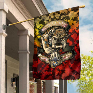 Montford Point Marines Garden Flag Afro Devil Dog Soldier Legend - African Pride