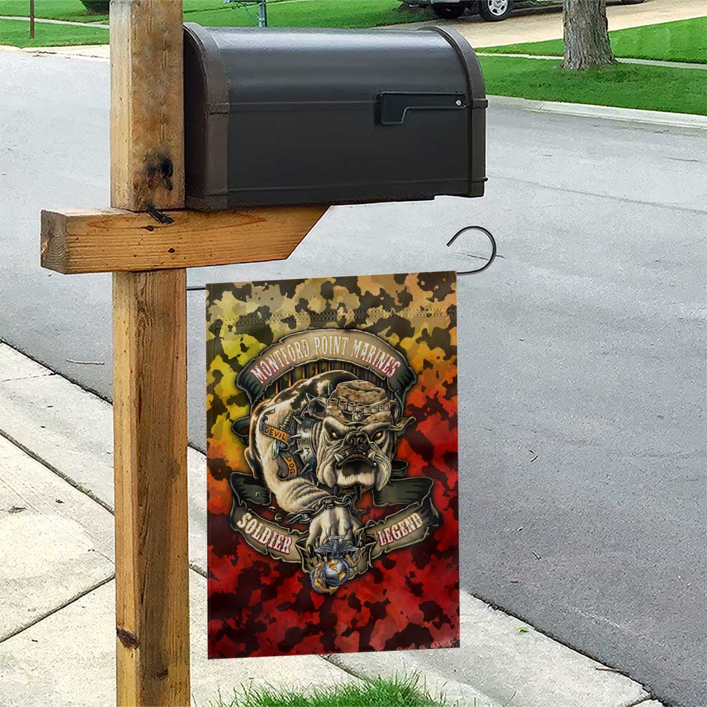 Montford Point Marines Garden Flag Afro Devil Dog Soldier Legend - African Pride