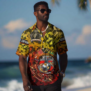 Montford Point Marines Hawaiian Shirt Afro Devil Dog Soldier Legend - African Pride