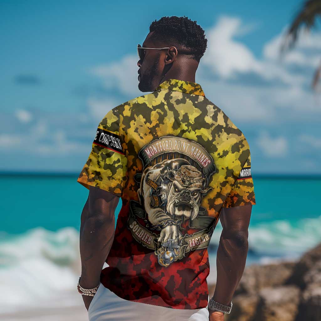 Montford Point Marines Hawaiian Shirt Afro Devil Dog Soldier Legend - African Pride