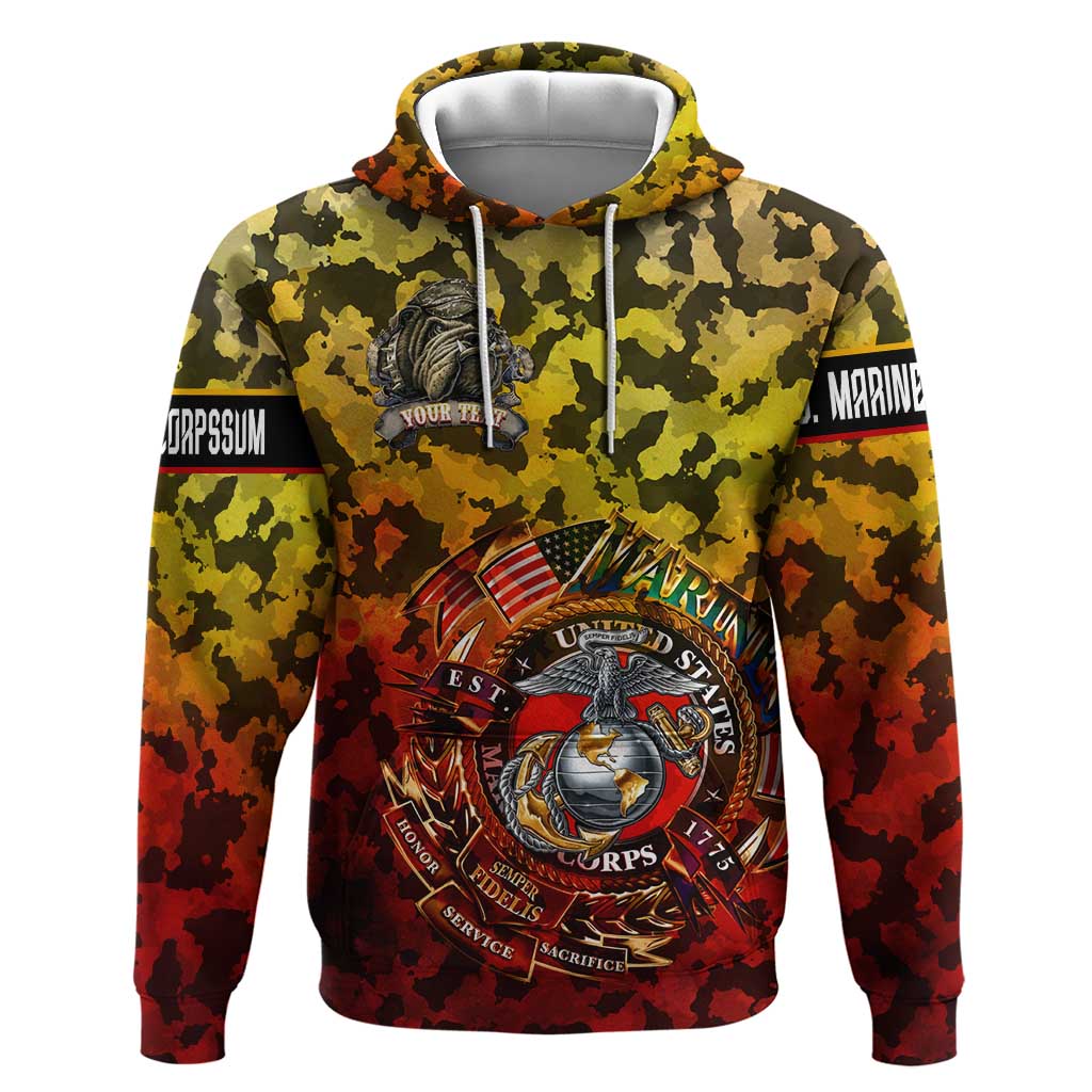 Montford Point Marines Hoodie Afro Devil Dog Soldier Legend - African Pride