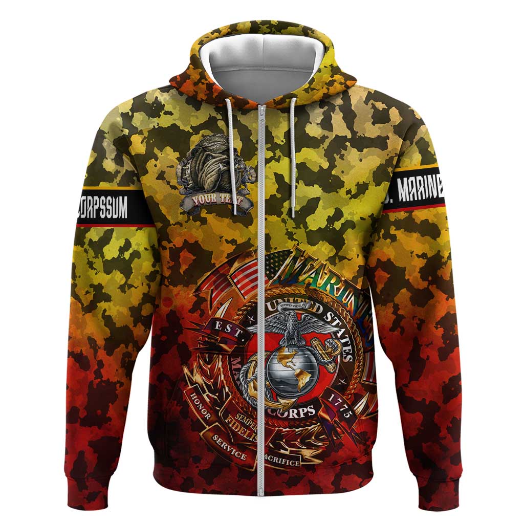 Montford Point Marines Hoodie Afro Devil Dog Soldier Legend - African Pride