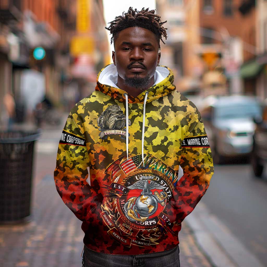 Montford Point Marines Hoodie Afro Devil Dog Soldier Legend - African Pride