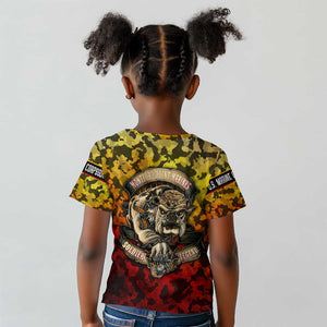 Montford Point Marines Kid T shirt Afro Devil Dog Soldier Legend - African Pride
