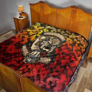 Montford Point Marines Quilt Afro Devil Dog Soldier Legend - African Pride